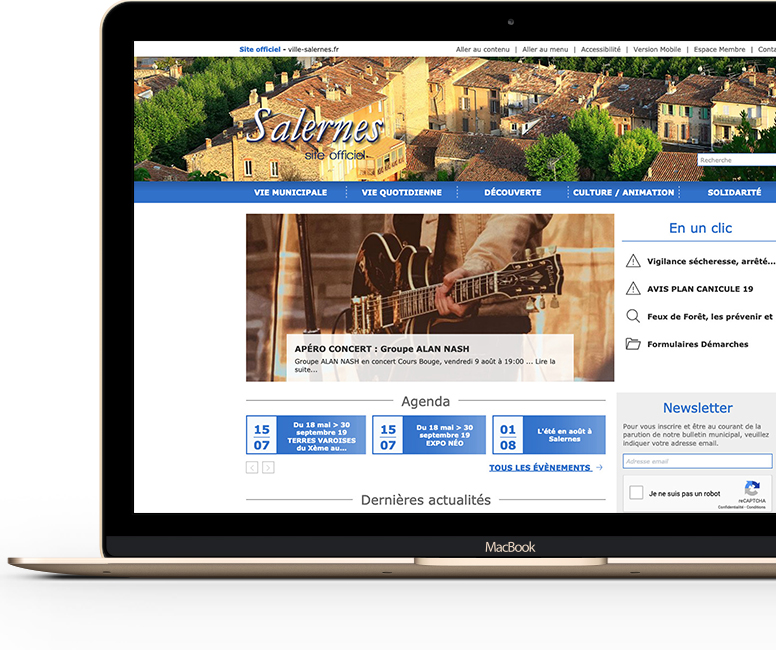 Visuel site Mairie de Salernes